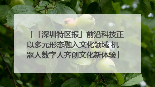 「深圳特区报」前沿科技正以多元形态融入文化领域 机器人数字人齐创文化新体验