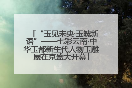“玉见未央·玉魄新语”——七彩云南·中华玉都新生代人物玉雕展在京盛大开幕
