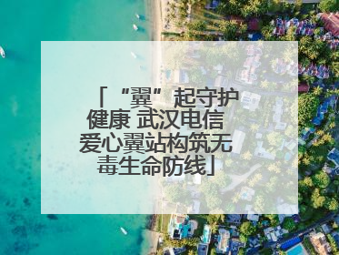“翼”起守护健康 武汉电信爱心翼站构筑无毒生命防线