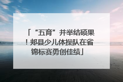 “五育”并举结硕果！郏县少儿体操队在省锦标赛勇创佳绩