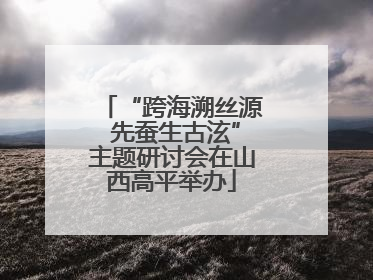 “跨海溯丝源 先蚕生古泫”主题研讨会在山西高平举办