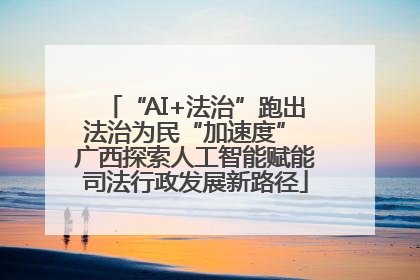 “AI+法治”跑出法治为民“加速度” 广西探索人工智能赋能司法行政发展新路径