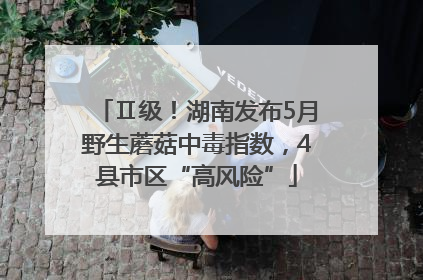 Ⅱ级！湖南发布5月野生蘑菇中毒指数，4县市区“高风险”