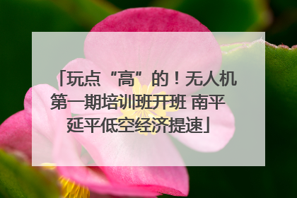玩点“高”的！无人机第一期培训班开班 南平延平低空经济提速