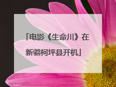 电影《生命川》在新疆柯坪县开机