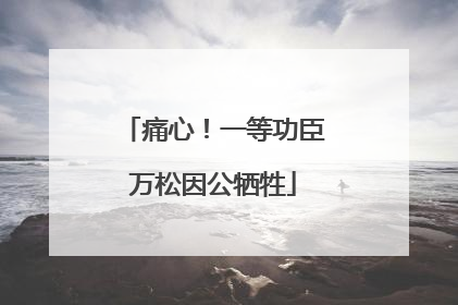 痛心！一等功臣万松因公牺牲