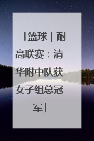 篮球｜耐高联赛：清华附中队获女子组总冠军