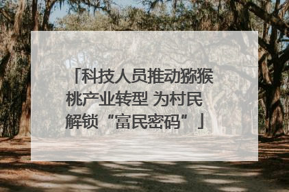 科技人员推动猕猴桃产业转型 为村民解锁“富民密码”