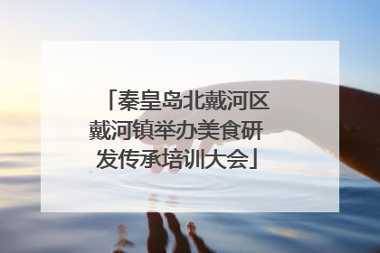 秦皇岛北戴河区戴河镇举办美食研发传承培训大会