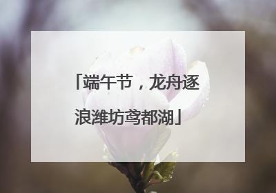 端午节，龙舟逐浪潍坊鸢都湖