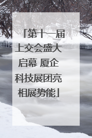 第十一届上交会盛大启幕 厦企科技展团亮相展势能