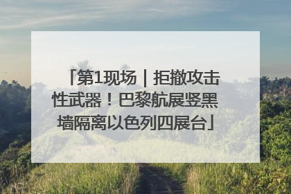 第1现场｜拒撤攻击性武器！巴黎航展竖黑墙隔离以色列四展台