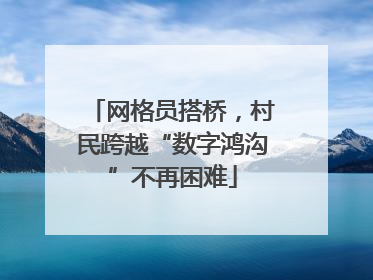 网格员搭桥，村民跨越“数字鸿沟”不再困难