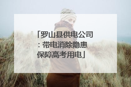 罗山县供电公司：带电消除隐患 保障高考用电