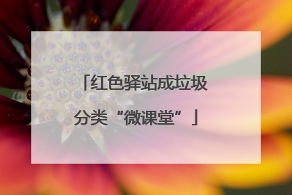 红色驿站成垃圾分类“微课堂”
