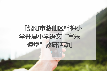 绵阳市游仙区梓棉小学开展小学语文“富乐课堂”教研活动