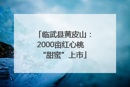 临武县黄皮山：2000亩红心桃“甜蜜”上市