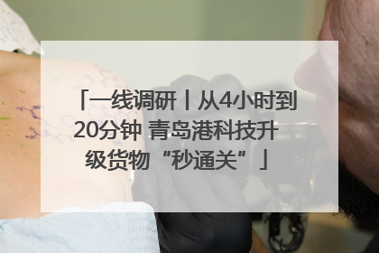 一线调研丨从4小时到20分钟 青岛港科技升级货物“秒通关”