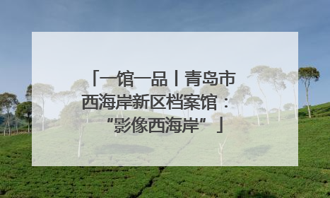 一馆一品丨青岛市西海岸新区档案馆：“影像西海岸”