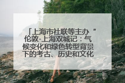 上海市社联等主办“伦敦-上海双城记：气候变化和绿色转型背景下的考古、历史和文化遗产”学术对话