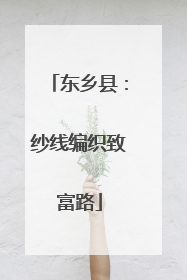 东乡县：纱线编织致富路