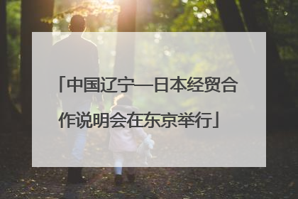 中国辽宁—日本经贸合作说明会在东京举行