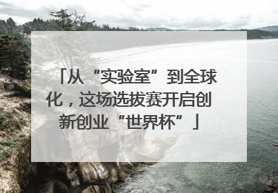 从“实验室”到全球化，这场选拔赛开启创新创业“世界杯”
