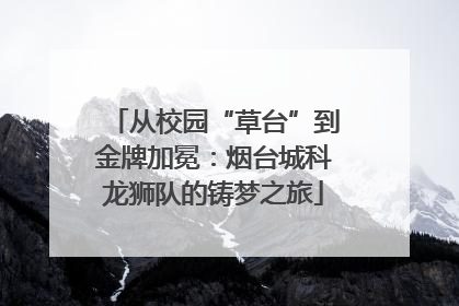 从校园“草台”到金牌加冕：烟台城科龙狮队的铸梦之旅
