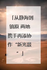 从静海到镇原 两地携手再添协作“新光景”