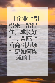 企业“引得来、留得住、成长好”，普陀“营商引力场”是如何炼就的