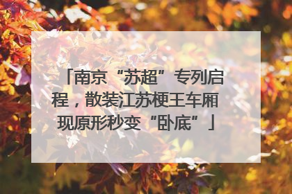 南京“苏超”专列启程，散装江苏梗王车厢现原形秒变“卧底”