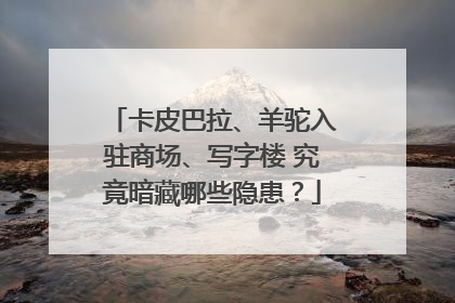 卡皮巴拉、羊驼入驻商场、写字楼 究竟暗藏哪些隐患？