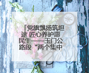 党旗飘扬筑坦途 匠心养护惠民生——玉门公路段“两个集中”工程暨示范桥创建项目圆满收官