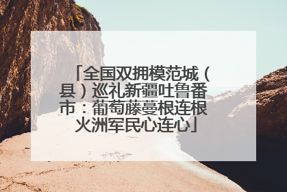 全国双拥模范城（县）巡礼新疆吐鲁番市：葡萄藤蔓根连根 火洲军民心连心