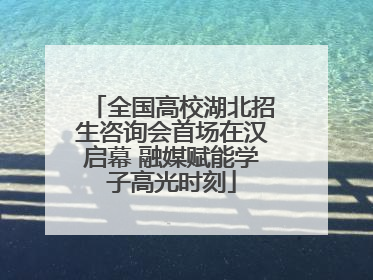 全国高校湖北招生咨询会首场在汉启幕 融媒赋能学子高光时刻