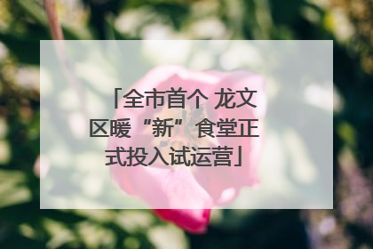 全市首个 龙文区暖“新”食堂正式投入试运营