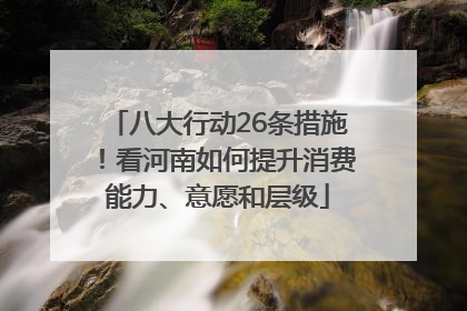 八大行动26条措施！看河南如何提升消费能力、意愿和层级