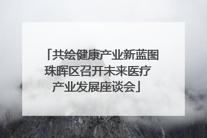 共绘健康产业新蓝图 珠晖区召开未来医疗产业发展座谈会