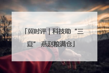 冀时评｜科技助“三夏” 燕赵粮满仓