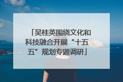 吴桂英围绕文化和科技融合开展“十五五”规划专题调研