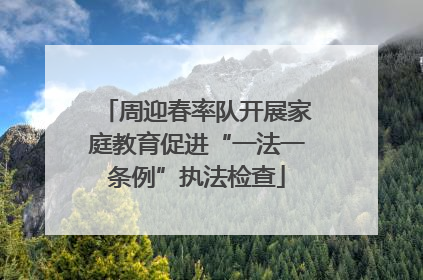 周迎春率队开展家庭教育促进“一法一条例”执法检查