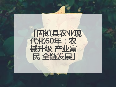 固镇县农业现代化60年：农械升级 产业富民 全链发展