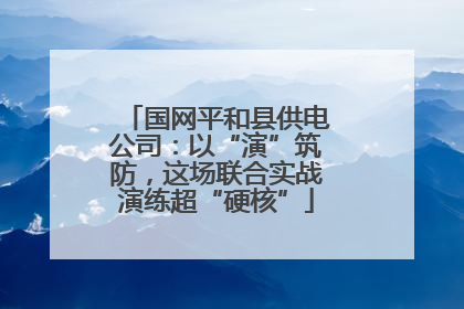 国网平和县供电公司：以“演”筑防，这场联合实战演练超“硬核”