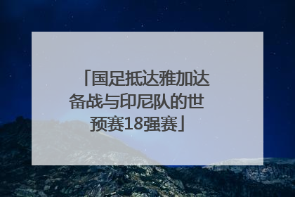 国足抵达雅加达备战与印尼队的世预赛18强赛