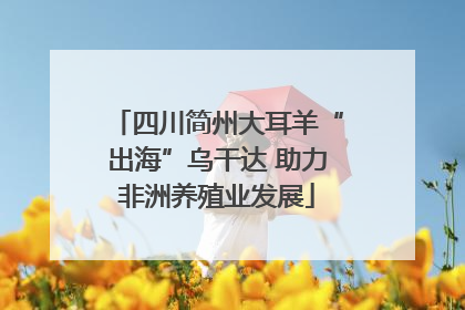 四川简州大耳羊“出海”乌干达 助力非洲养殖业发展