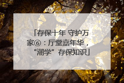 存保十年 守护万家⑥：厅堂嘉年华，“潮学”存保知识
