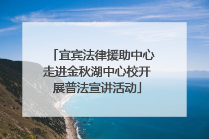 宜宾法律援助中心走进金秋湖中心校开展普法宣讲活动