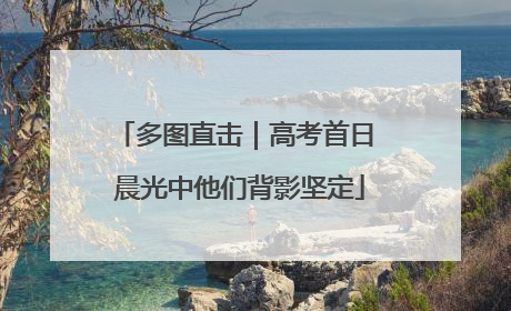 多图直击｜高考首日 晨光中他们背影坚定