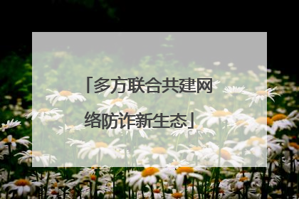 多方联合共建网络防诈新生态