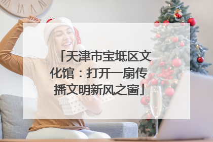 天津市宝坻区文化馆：打开一扇传播文明新风之窗